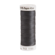 Nici Sulky Rayon do szycia o dlugosci 250 jardw, sredniej wielkosci stalowo-szara