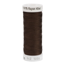 Nici Sulky Rayon do szycia o dlugosci 250 jardw w kolorze ciemnobrazowym