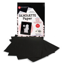 HYGLOSS PRODUTOS PAPEL BLAT SHOUTETTE - Rastreamento de retratos artesanato de desenho - 8-1/2 x 11 polegadas 25 folhas