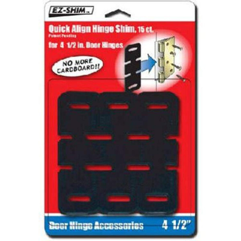 E-Z Shim EZ HS450BP 4.5"" cale de charnière (paquet de 15)