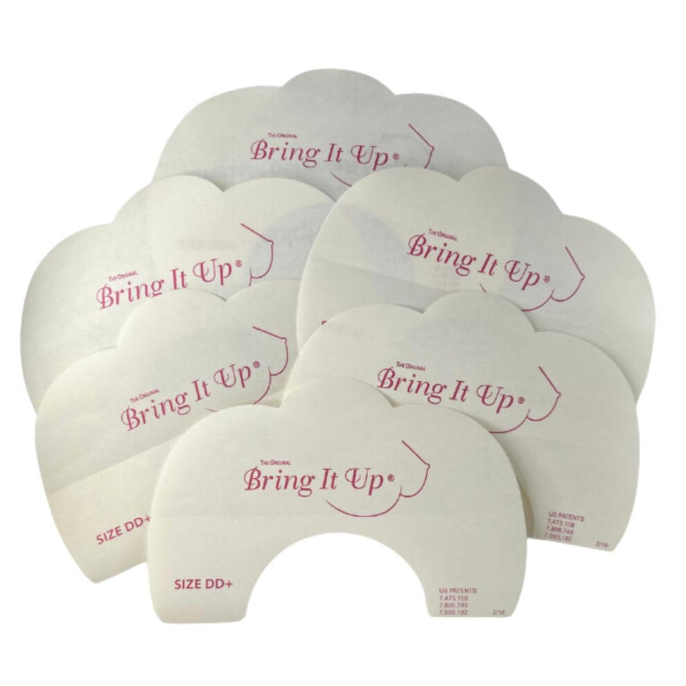 Bring It Up - Ruban adhésif pour seins/soutien-gorge adhésif instantané - Bonnets DD et plus - 3 paires - Fonctionne parfaitement avec un soutien