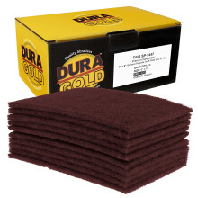 Dura-Gold Premium 6 x 9 Maroon General Purpose Scuff Pads Box of 10 - Scuffing Scouring Sanding Paint Primer Prep Adhesion Scratch - Surface Prepa