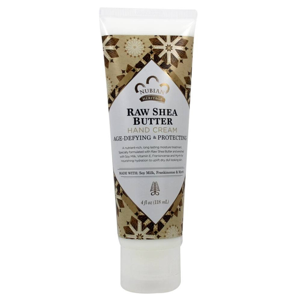 Nubisches Erbe Cream Nubian Heritage Hand Raw Shea And Myrrh 4 Ounce
