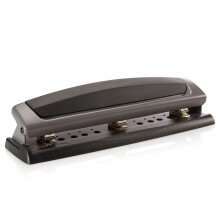 Furador de Mesa Swingline, Furador de Precisão, Ajustável, 2-3 Furos, Capacidade de 10 Folhas, Preto/Cinza (74038)