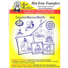 Tante Martha's Coastal Marine Motifs Hot Iron Stickerei Transfer