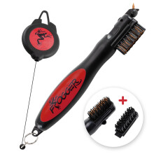 Frogger BrushPro Pulitore per mazze da golf con impugnatura ergonomica e retrattile