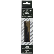 Winsor Newton Artist Vine charcoal Sticks Extra-Soft Box of 3 Sticks