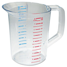 Produse comerciale Rubbermaid Bouncer Clear Masurarea Cupa 8-Cup/2 sferturi Clear Clear Grad puternic pentru utilizare cu -40 grade F pna la 212
