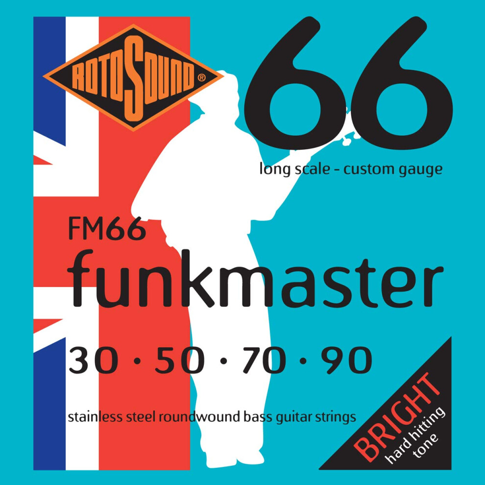 Cordes Pour Basse Rotosound FM66 Swing Bass 66 En Acier Inoxydable Funkmaster (30, 50, 70, 90)-image