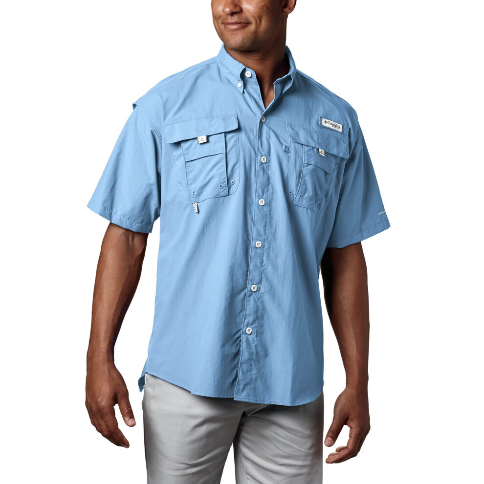 columbia Mens Bahama II Short Sleeve Shirt Big SAIL 1X