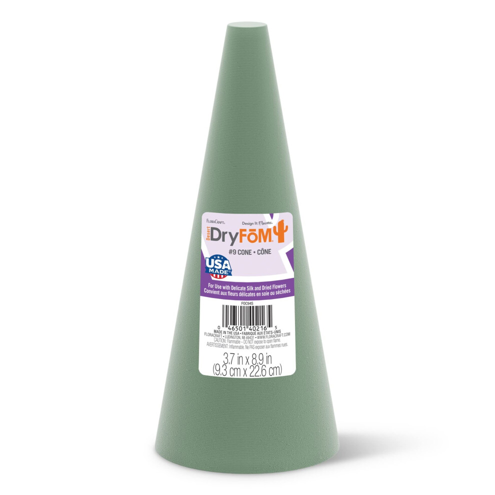 FloraCraft Floral Desert DryFoM Cone 9,7 cm x 22,4 cm Groen