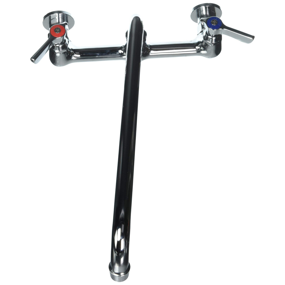 Krowne - 12-814 - Wall Mount Faucet W/ 8"" Centers & 14"" Spout,Silver 013389093549