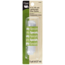 Dritz 9346C El   stico ligero transparente de 3/8 de pulgada por 5 yardas