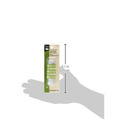 Dritz 9346C Lightweight Elastic  Clear  3/8-Inch by 5-Yard 2