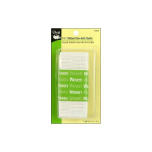 Dritz 9303W El   stico tejido acanalado sin enrollar, blanco, 1-1/2 pulgadas por 1 yarda