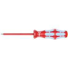Wera 05022729001 Kraftform Stainless VDE 3160i Cacciavite a taglio Lasertip Testa da 1/8"""" Lunghezza lama 3,19""""
