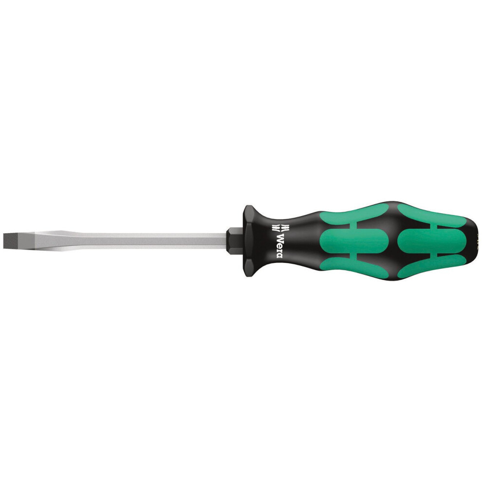 Wera 05007671001 Kraftform Plus 334 SK Slotted Screwdriver  Lasertip  4mm Head  3 1/2 Blade Length