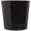 Vaso Redondo Majestic de Plástico Preta Brilhante, 8 Polegadas (10088) 4