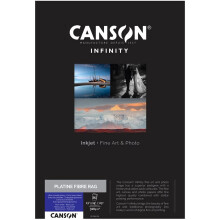Canson Infinity Platine Fibre Rag 310 g/m  , naturwei  , glattes Inkjet-Papier, A3+, Schachtel mit 25 Blatt