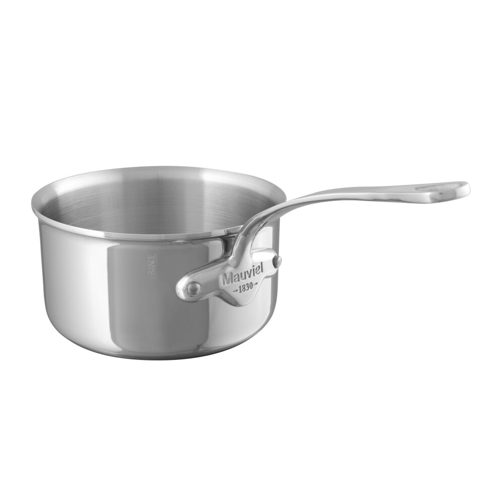 Mauviel M'Cook 5-Ply Polished Stainless Steel Sauce Pan  And Cast Stai-image-OPC-PFPQD9Q-NEW