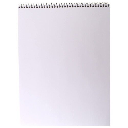 Top Flight Sketch Book  Heavy Back  Top Wire  9 x 12 Inches  30 Sheets (63201) 1