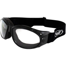 Global Vision GV Eliminator Dirt Bike gepolsterte Motorrad-Reitbrille fr Damen und Herren (schwarzer Rahmen/getnte Linse) (schwarzer Rahmen/klar ge