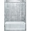 Μακρύ Λινάρι Βινυλίου για Ντους, 54" x 78" Ίντσες, Διαφανές 1