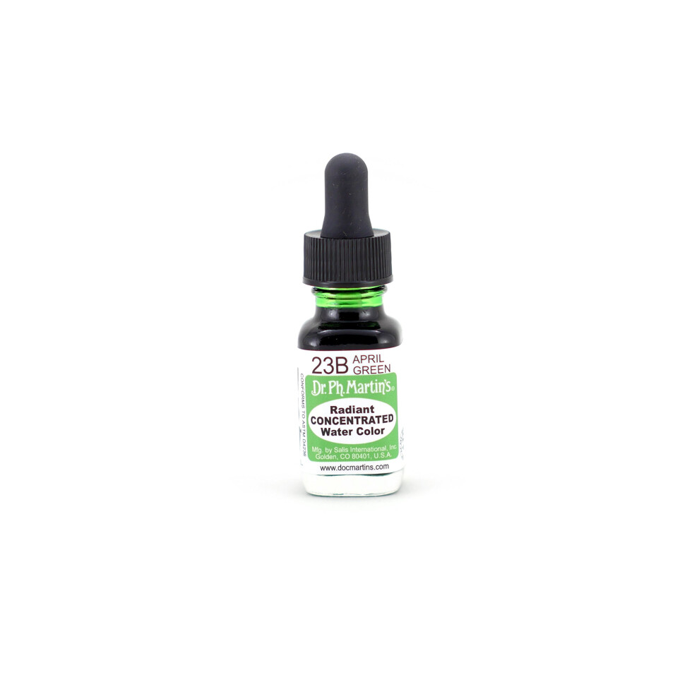 Dr Ph Martins Radiant Concentrated Water Color  05 oz  April Green 23B