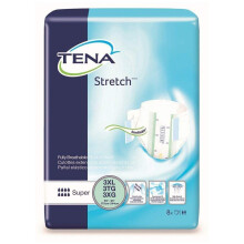 TENA ProSkin Stretch Super Bariatric Incontinence Slip, assorbenza elevata, unisex, taglia 3XL (totale 32 - 4 confezioni)