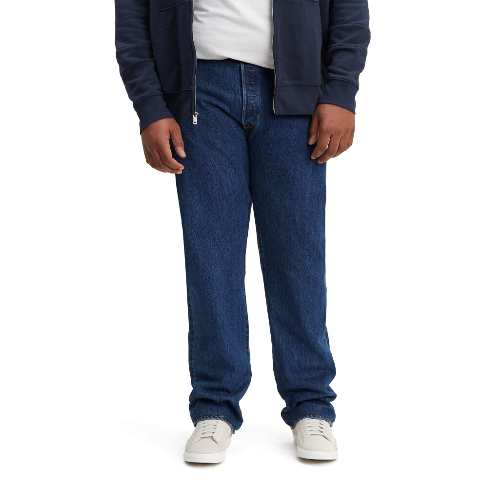 Levi's Men's 501 Original Fit Jeans (Also Available in Big & Tall), Dark Stonewash, 35W x 32L