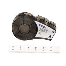Brady Authentic M21-500-499-TB Multi-Purpose Nylon Label for General ID Wire Marking and Lab Labeling Black on White- For M210 M210-LAB M211 BMP