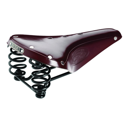 Sillín de bicicleta - BROOKS - Flyer Classic - Cuero - Marrón - Cómodo con resortes