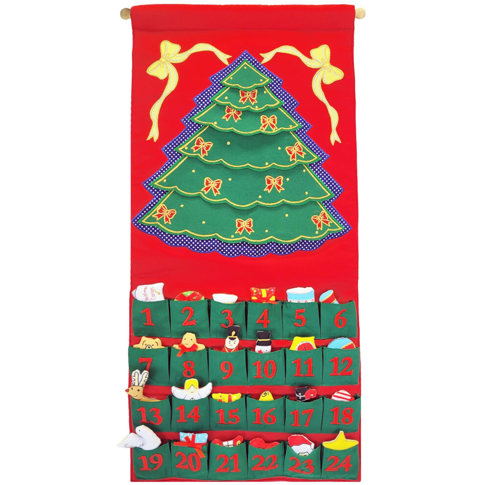 Calendrier de l'Avent avec sapin de No   l