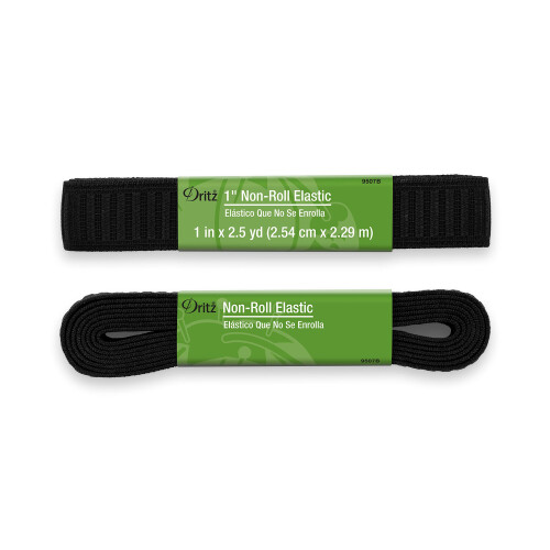 Dritz Pry-9507B Non-Roll Elastic  1""""  Black 1