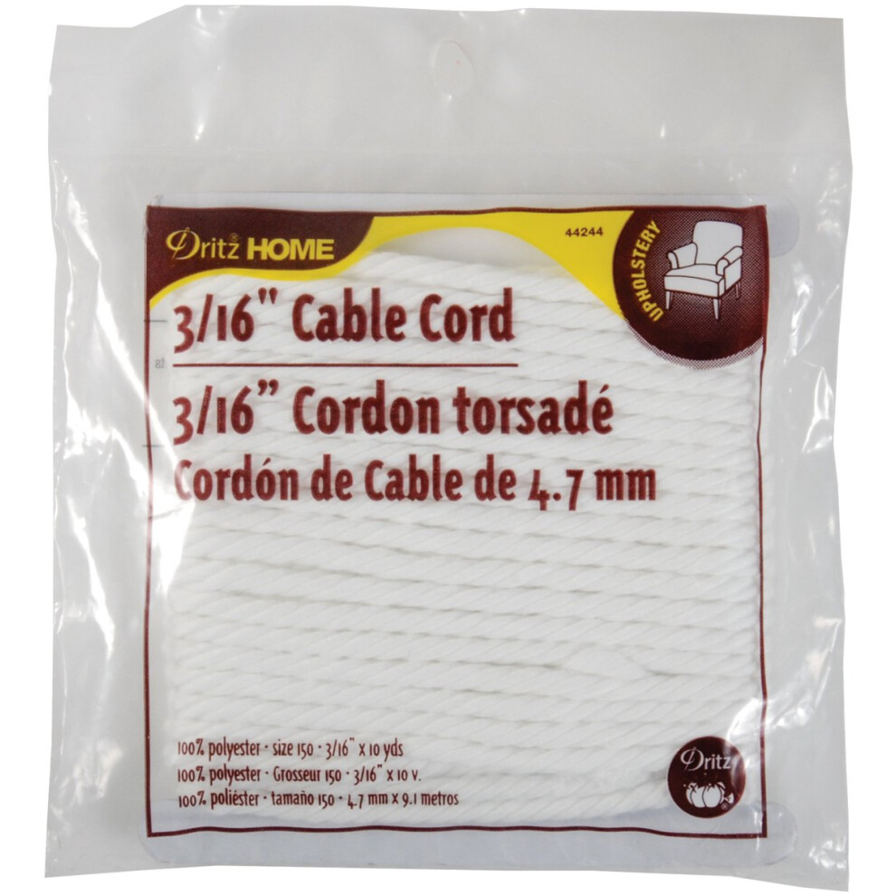 Dritz Home 44244 Kabelsnoer 3/16-inch x 10-yards maat 150 wit