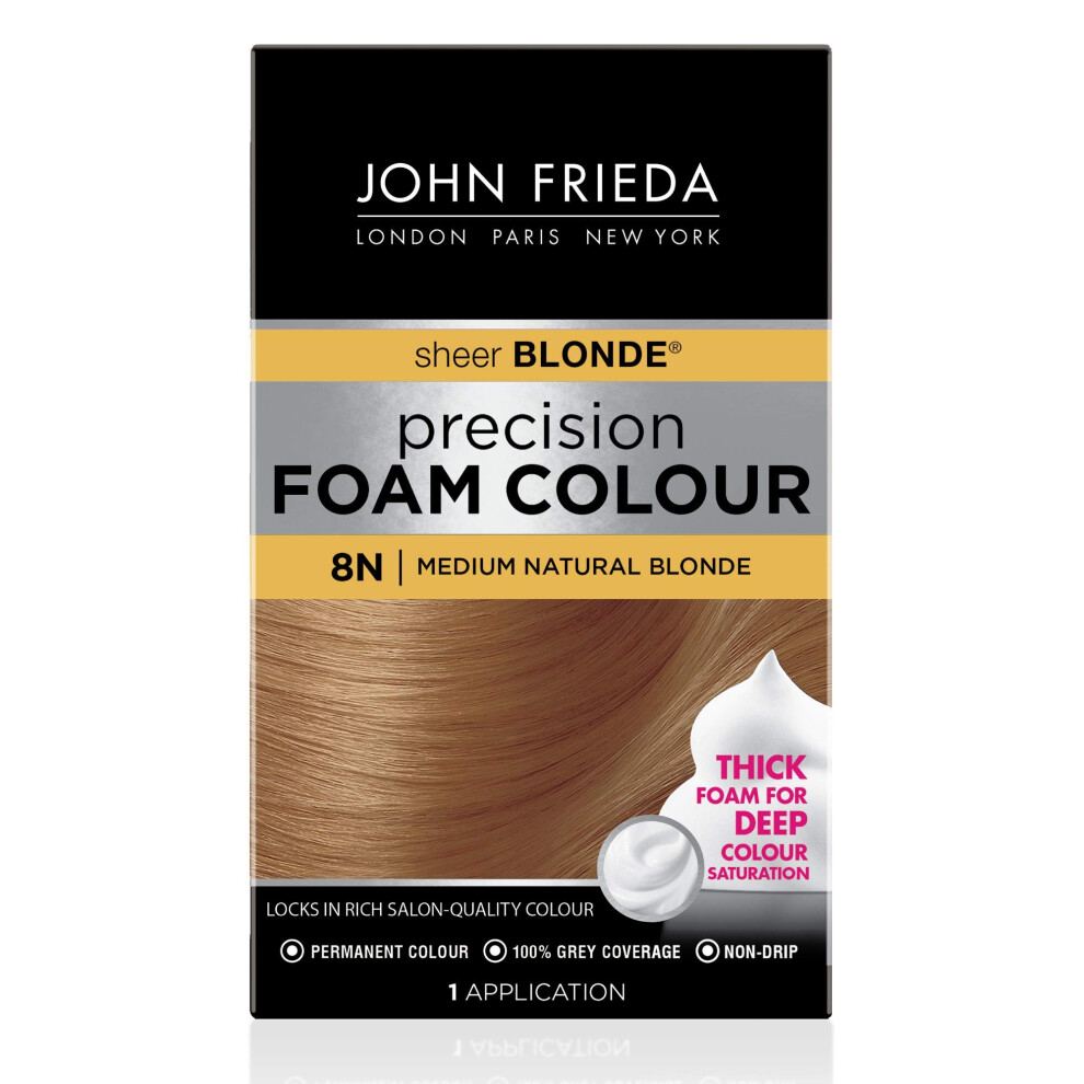 John Frieda Precision Foam Colour, Medium Natural Blonde 8N-image-OPC-PFDSTTR-NEW