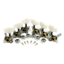 Chrom-Mechaniken fr Gitarren-Mechaniken mit offenem Getriebe  6-teilig, 3-Links-3-Rechts-Ausrichtung