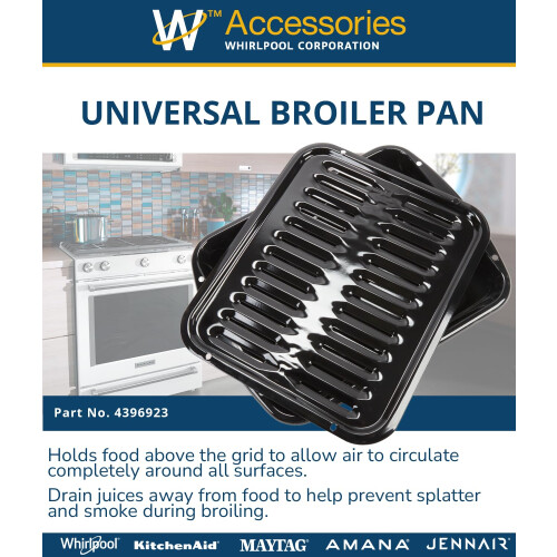 Whirlpool Whirlpool 4396923 OEM Premium Broiler Pan 1