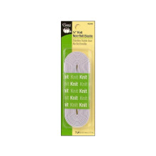 Dritz 9320W El   stico de punto sin enrollar blanco de 1/4 de pulgada por 3 yardas