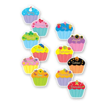 CTP Cupcakes 6"""" Designer Cut-Outs S?t med 36 d?cor accenter 6? x 6? Hver (Creative Teaching Press 1795)