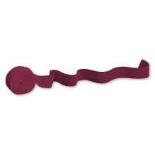 Creative Converting Burgundy Red Crepe Streamer Roll 81 ft