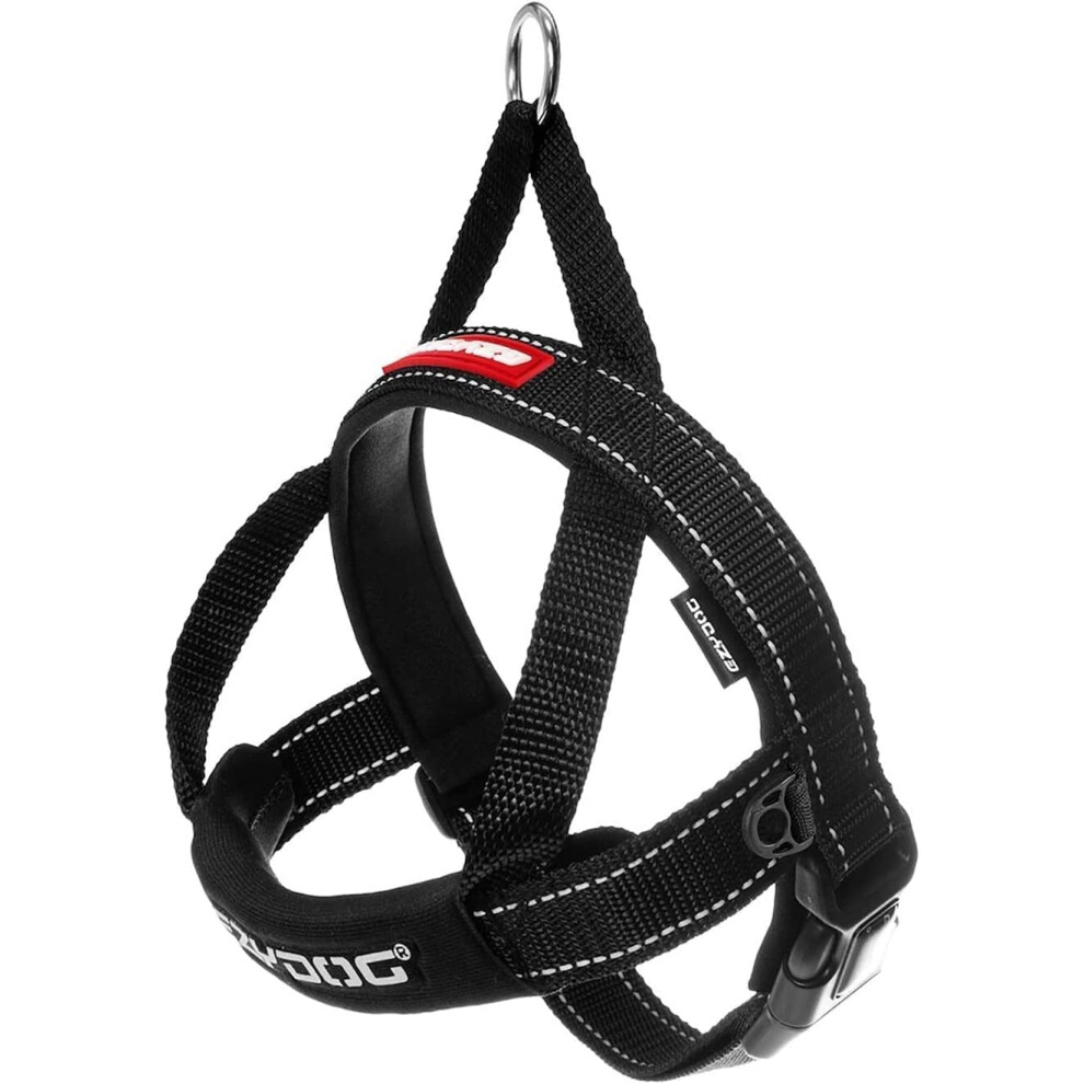 EzyDog Premium Quick Fit Adjustable No-Pull Dog Harness Vest with Reflective Stitching - Perfect for Training  Walking  and Control - Padded for Comfo