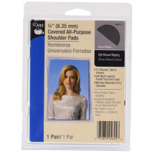 Dritz 103549 53071-1 Shoulder Pads Covered All-Purpose 1/4"""" Black