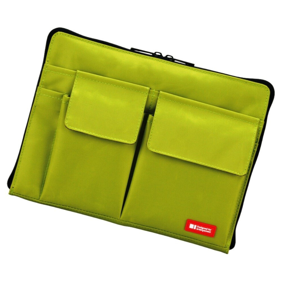Lihit Lab Bag Laptoph?Lle Mit Aufbewahrungstaschen (Bag-In-Bag) 7,1 X 9,8 Zoll Gelbgr?N (A7553-6)-image
