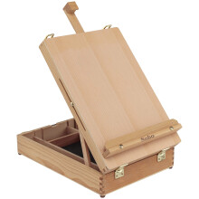 Soho Urban Artist Sketch Box and Table Easel - Portable Multi Media Justerbar vinkel med opbevaringsrum - Oljeret b?g tr?