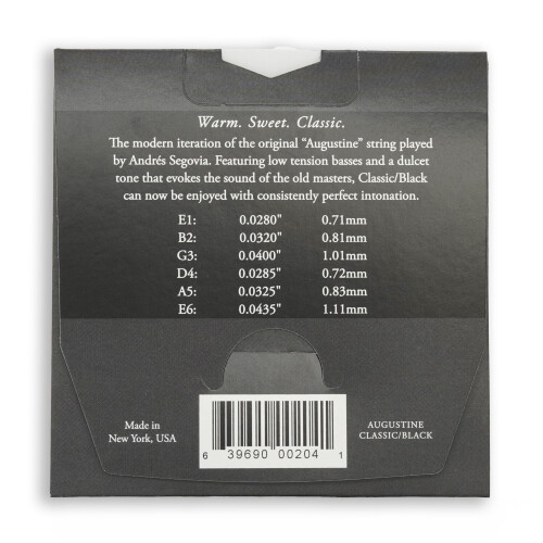 Augustine Classic Black Set Low Tension Classical Guitar Strings - 1 zestaw 1