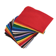 Colorations Filzplatten aus 100 % Polyester, 22,9 x 30,5 cm, 13 Farben, 1 mm dick, 50er-Packung, zum N?hen und f?r DIY-Kunst- und Bastelprojekte,