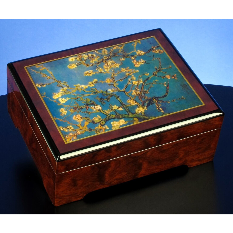 Hudobn Perkovnica Od Spolocnosti San Francisco Music Box Company Od Van Gogh Almond Blossom Z Roku 1890-image