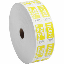 Sparco 99270 Ticketrolle doppelt mit Coupon 2000RL gelb