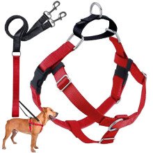 2 Hounds Design Freedom No Pull Dog Harness | Komfortabel kontrol for let at gå | Justerbar hundesele og snor sæt | Små medium og store hunde | L